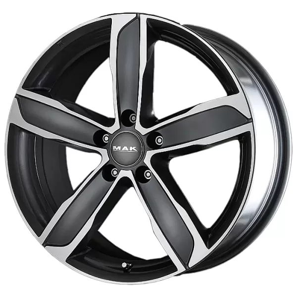 MAK Stadt 8x18/5x112 D66.45 ET39 Gun Metallic Mirror Face