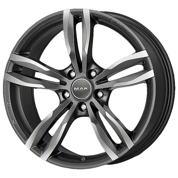 MAK Luft 8.5x19/5x120 D72.6 ET33 Gun Metallic Mirror Face